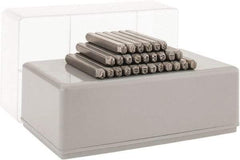 C.H. Hanson - 27 Piece, 3/32" Character Steel Stamp Set - Letters, Heavy Duty - Apex Tool & Supply