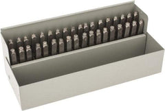 C.H. Hanson - 36 Piece, 3/32" Character Steel Stamp Set - Letters & Figures, Heavy Duty - Apex Tool & Supply