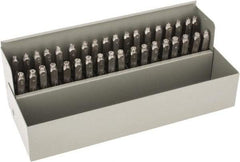 C.H. Hanson - 36 Piece, 1/8" Character Steel Stamp Set - Letters & Figures, Heavy Duty - Apex Tool & Supply