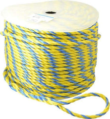 Ideal - 600 Ft. Long, 300 Lb. Load, Polypropylene Rope - 3/8 Inch Diameter, 2,430 Lb. Breaking Strength - Apex Tool & Supply