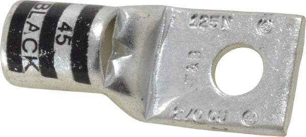 Thomas & Betts - 2/0 AWG Noninsulated Compression Connection Square Ring Terminal - 5/16" Stud, 1.88" OAL x 0.83" Wide, Tin Plated Copper Contact - Apex Tool & Supply