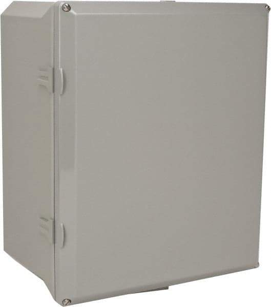 Thomas & Betts - Polycarbonate Standard Enclosure Screw Flat Cover - NEMA 1, 2, 3, 4, 12, 3S, 3SX, 3X, 4X, 10" Wide x 12" High x 6" Deep, Impact Resistant - Apex Tool & Supply