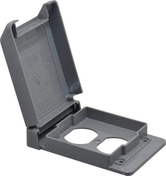 Thomas & Betts - Electrical Outlet Box Polycarbonate Duplex Receptacle Cover - Apex Tool & Supply