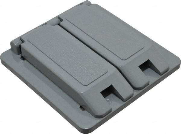 Thomas & Betts - Electrical Outlet Box Polycarbonate Duplex Receptacle Cover - Apex Tool & Supply