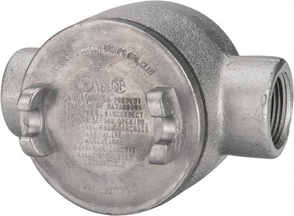 Thomas & Betts - (2) 1" Knockouts, Iron Round GUAC - 3-1/2" Overall Width x 2.31" Overall Depth - Apex Tool & Supply