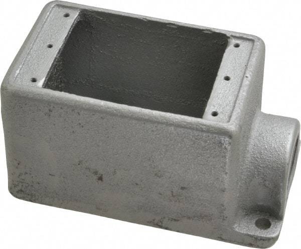 Thomas & Betts - 1 Gang, (1) 1" Knockout, Iron Rectangle Device Box - 2-3/4" Overall Width - Apex Tool & Supply
