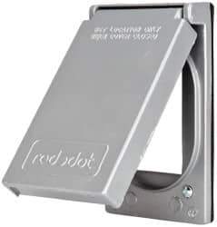Thomas & Betts - Electrical Outlet Box Aluminum GFCI Receptacle Cover - Includes Gasket & Screw - Apex Tool & Supply