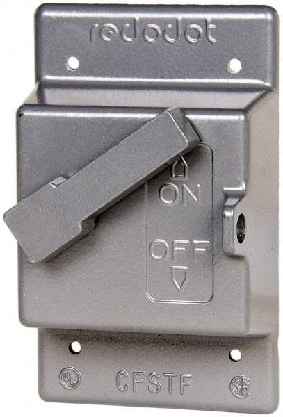 Thomas & Betts - Electrical Outlet Box Aluminum Switch Cover - Includes Gasket & Screw - Apex Tool & Supply
