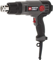 Porter-Cable - 120 to 1,150°F Heat Setting, 19 CFM Air Flow, Heat Gun - 120 Volts, 11.7 Amps, 1,500 Watts, 6' Cord Length - Apex Tool & Supply