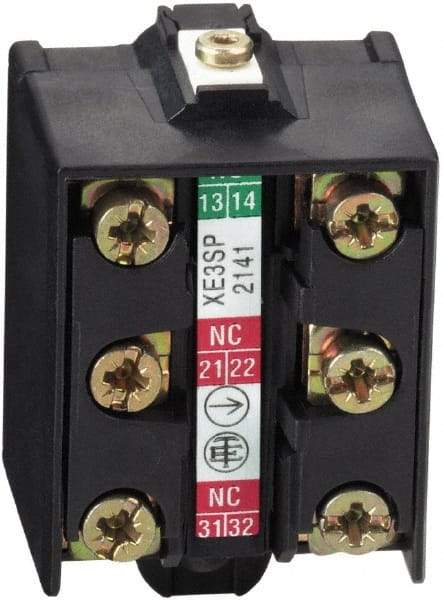 Telemecanique Sensors - 1.6 Inch Long, Limit Switch Contact Block - For Use with Limit Switches - Apex Tool & Supply