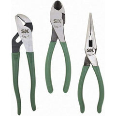 SK - Plier Sets - 3PC 8"LN 10"T/G 8"HD PUMP PLIER SET - Apex Tool & Supply