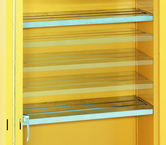 43 x 18 (Yellow) - Extra Shelves for use with Flammable Liquids Safety Cabinets - Apex Tool & Supply