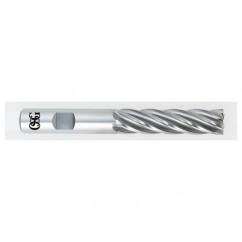 7/8 Dia. x 5-3/4 Overall Length 4-Flute Square End HSS-CO SE End Mill-Round Shank-Non-Center Cutting-Uncoated - Apex Tool & Supply