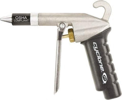 Legacy - 100 Max psi Quiet Safety Nozzle Pistol Grip Blow Gun - 1/4 NPT, 6-1/2" Tube Length - Apex Tool & Supply