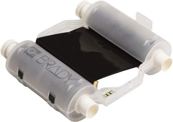 Brady - 4.33" Wide, Black Resin Ribbon 1 Black Ribbon Cartridge - For BBP30 Label Printer, BBP33 Label Printer, BBP35 Multicolor Sign & Label Printer, BBP37 Color & Cut Sign & Label Printer, BradyPrinter S3100, BBP31 Sign & Label Printer - Apex Tool & Supply
