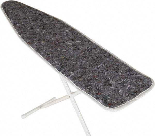 Ability One - 4.5' Long x 1' Wide Cotton Ironing Board Pad - Gray, Grommet - Apex Tool & Supply