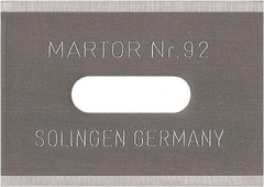 Martor USA - Steel Safety Blade - 1" Blade Length, 0.016" Blade Thickness - Apex Tool & Supply
