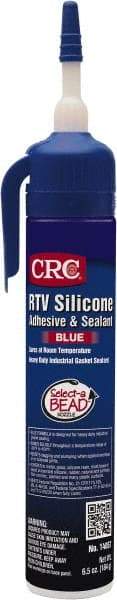 CRC - 8 oz Tube Blue RTV Silicone Gasket Sealant - -60 to 450°F Operating Temp, 24 hr Full Cure Time - Apex Tool & Supply