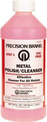 Precision Brand - 1 Pint Bottle Metal Polish and Cleanser - 1 Pint Metal Polish and Cleanser - Apex Tool & Supply