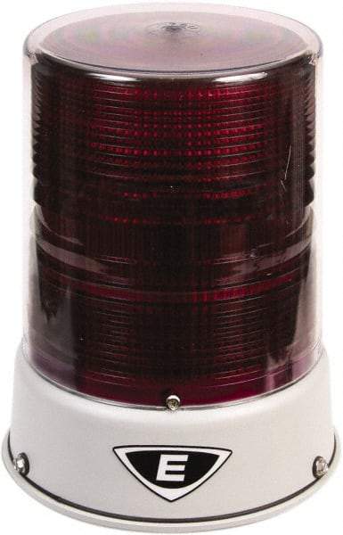 Edwards Signaling - 120 VAC, 4X NEMA Rated, LED, Magenta, Flashing, Steady Light - 65 Flashes per min, 3/4 Inch Pipe, 6-1/2 Inch Diameter, 8 Inch High, IP66 Ingress Rating, Pipe Mount - Apex Tool & Supply