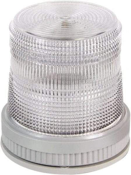 Edwards Signaling - 120 VAC, 4X NEMA Rated, LED, Amber, Green, Red, Multi Status Indicator - 65, 120, 240 Flashes per min, 3/4 Inch Pipe, 4-1/2 Inch Diameter, 4-5/8 Inch High, Pipe Mount, Surface Mount, Wall Mount - Apex Tool & Supply