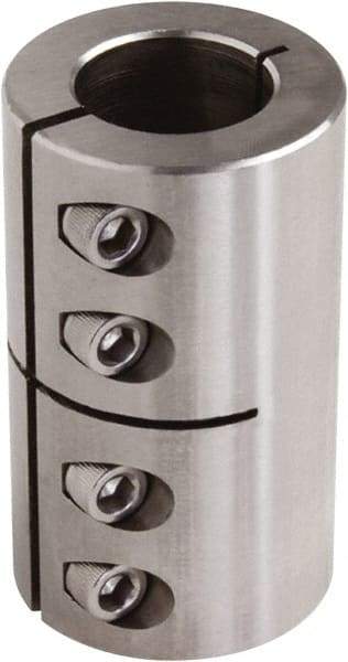 Climax Metal Products - 1-1/2" Inside x 2-5/8" Outside Diam, One Piece Split Clamping Collar - 3-7/8" Long - Apex Tool & Supply