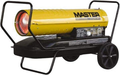 Master - 215,000 BTU Rating, Multi-Fuel Forced Air Heater - 5,375 Sq Ft Max Heating Area, 13 Gal Capacity, Fuel with Kerosene, Diesel & Fuel Oil - Apex Tool & Supply