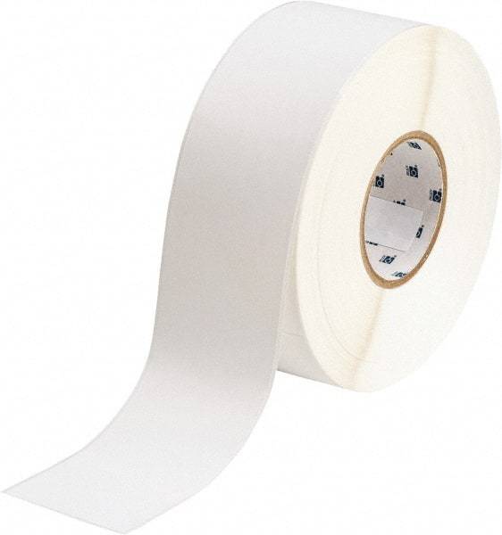 Brady - 2-1/4" Wide x 1,200" Long, White Polyester Label Tape - For BradyJet J5000 - Apex Tool & Supply