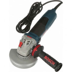 Bosch - 5" Wheel Diam, 11,500 RPM, Corded Angle & Disc Grinder - Apex Tool & Supply