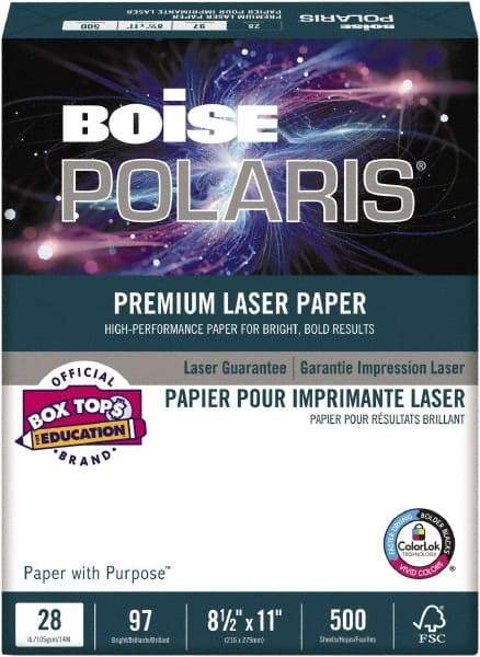 Boise - 8-1/2" x 11" White Copy Paper - Use with Copiers, Laser Printers - Apex Tool & Supply