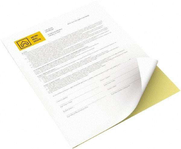 Xerox - 8-1/2" x 11" Canary & White Carbonless Paper - Use with Xerox Colorpress 100, 800, XC550, 560, 700, 700i, 770, DocuColor 5000, 7000, 8000, Nuvera Family - Apex Tool & Supply
