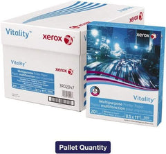 Xerox - 8-1/2" x 11" White Copy Paper - Use with Copiers, Typewriters, Printers, Fax Machines - Apex Tool & Supply