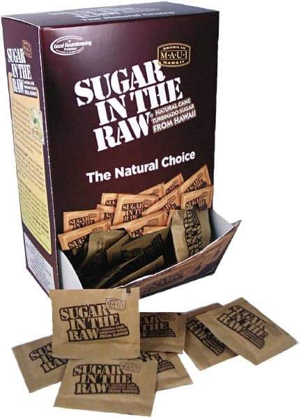 Sugar in the Raw - Unrefined Sugar Made From Sugar Cane, 200 Packets/Box - Apex Tool & Supply
