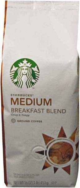 Starbucks - Coffee, Breakfast Blend, Ground, 1 Lb Bag - Apex Tool & Supply