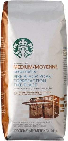 Starbucks - Coffee, Ground, Pike Place Decaf, 1 Lb Bag - Apex Tool & Supply
