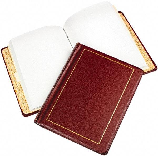 Wilson Jones - 250 Sheet, 8-1/2 x 11", Log Book - Red - Apex Tool & Supply