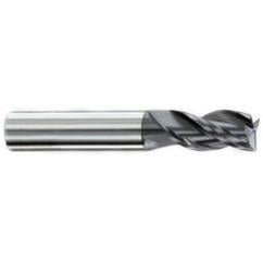 7/32" Dia. - 7/16" LOC - 2-1/2" OAL - .015-.020 Radius 3 FL Carbide S/E HP End Mill-AlTiN - Apex Tool & Supply