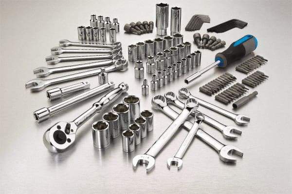 Channellock - 132 Piece 1/4 & 3/8" Drive Mechanic's Tool Set - Comes in Blow Molded Case - Apex Tool & Supply