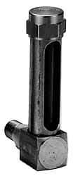 LDI Industries - 4-1/4 Inch Long Sight, 3/8 Inch Thread Size, Buna-N Seal Short Elbow, Vented Oil-Level Indicators and Gauge - 5-7/16 Inch Length to Center of Base - Apex Tool & Supply