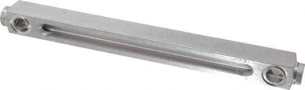 LDI Industries - 1/2-20 Thread, 7-1/2 Inch Sight Length, Closed Circuit Liquid Level Sight Gauge - 9 Inch Length to Center of Base, 10-5/8 Inch Overall Length, Buna-N Seal - Apex Tool & Supply