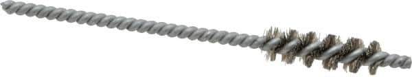 Schaefer Brush - 1/8 Inch Inside Diameter, 5/16 Inch Actual Brush Diameter, Stainless Steel, Power Fitting and Cleaning Brush - 1/8 Shank Diameter, 3-5/8 Inch Long, Twisted Wire Stem, 1/4 Inch Refrigeration Outside Diameter - Apex Tool & Supply