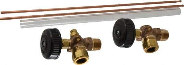 Conbraco - 350 psi Working Pressure, 125 Max psi, Bronze Liquid Level Gage Glass - 350°F Max Operating Temp, 1/2 Inch Thread, EPDM Seal - Apex Tool & Supply
