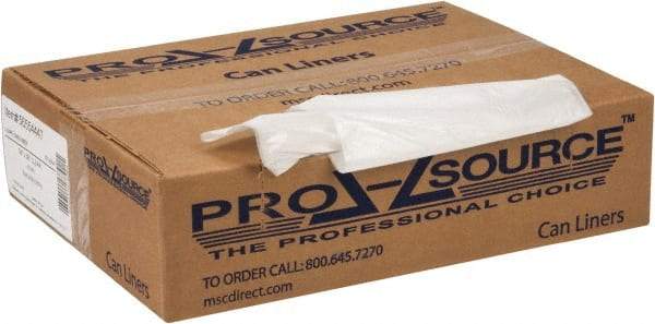 PRO-SOURCE - 0.6 mil Thick, Household/Office Trash Bags - 30" Wide x 36" High, Clear - Apex Tool & Supply