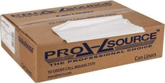 PRO-SOURCE - 0.6 mil Thick, Household/Office Trash Bags - 33" Wide x 39" High, Clear - Apex Tool & Supply