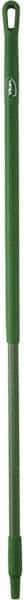 Vikan - 51 x 1-1/4" Fiberglass Squeegee Handle - European Threaded Connection, Green - Apex Tool & Supply