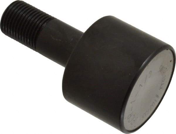 Accurate Bushing - 1-1/2" Roller Diam x 1-3/16" Width, 5/8" Stud Diam x 1-1/2" Length, Plain Load Roller - Steel, 3/4" Thread Length, 5/8-18 Thread, 2,520 Lb Dynamic Cap, 1,370 Lb Static Cap - Apex Tool & Supply