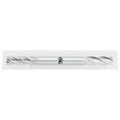 3/16 x 3/16 x 1/2 x 2-1/4 4 Fl HSS-CO Square Center Cutting End Mill - Bright - Apex Tool & Supply