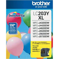Brother - Yellow Ink Cartridge - Use with Brother MFC-J460DW, J480DW, J485DW, J680DW, J880DW, J885DW, J4320DW, J4420DW, J4620DW, J5520DW, J5620DW, J5720DW - Apex Tool & Supply