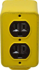 Woodhead Electrical - 1 Gang, Rubber Rectangle Outlet Box - 3-3/8" Overall Depth, Weather Resistant - Apex Tool & Supply