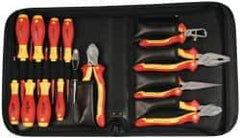 Wiha - 14 Piece Insulated Hand Tool Set - Comes in Zippered Carrying Case - Apex Tool & Supply